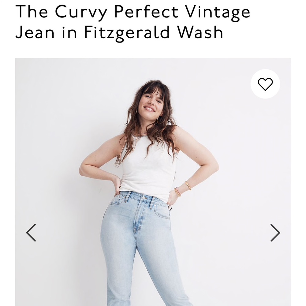NEW The Curvy Perfect Vintage Jean
